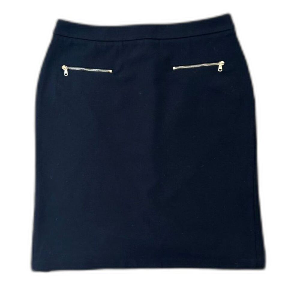 90s Minimalist Black Pencil Skirt Talbots Petite 4 Corpcore Tailored